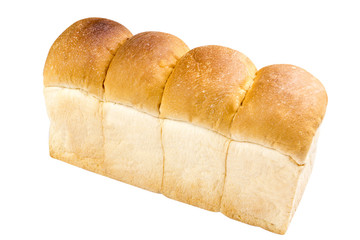 Bengali loaf bread on isolated background