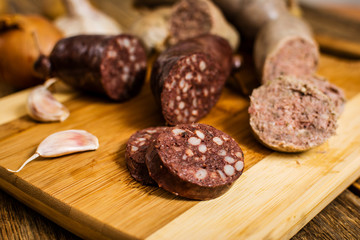 Traditional blood sausage