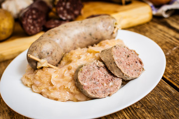 Traditional sausage meat