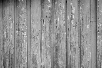 Gray painted wood planks as background or texture. Close-up