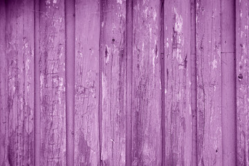 Purple painted wood planks as background or texture. Close-up