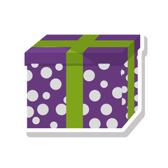 giftbox birthday present isolated icon vector illustration design