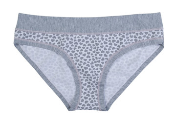 Gray Simple Cotton panties