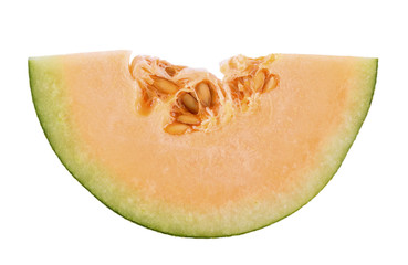 cantaloupe melon isolated on white background