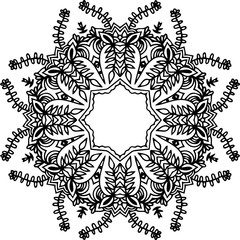 Fototapeta premium Ornament black mandala.