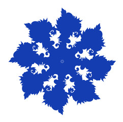 Decorative ornate snowflake