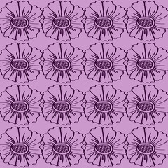 Abstract seamless background with flowers