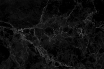 Fototapeta na wymiar Black marble natural pattern for background.