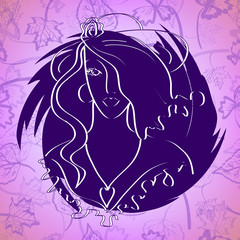 Beautiful girl's portrait.