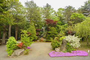 The garden of the historical Hokkaido Shrine