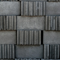 Concrete block wall for background and  texture.