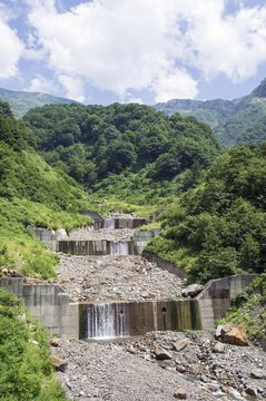 白山の砂防ダム