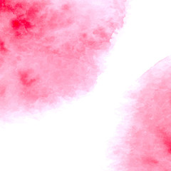Fototapeta premium Vector pink watercolor background