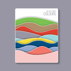 Naklejka na ściany i meble Color abstract card / brochure / cover