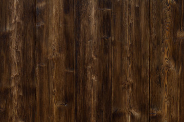 Brown dark wooden floor or wall. Backgrounds and texture concept