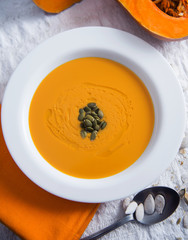 Autumn pumpkin soup