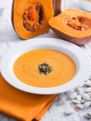 Autumn pumpkin soup