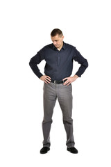 Confident man posing 