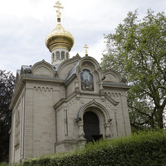 Fototapeta na wymiar Russian Orthodox Church. Baden-Baden, Europe, Germany