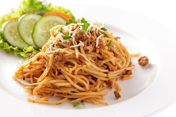 italian food spaghetti bolognaise