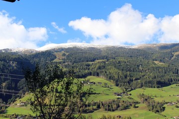 Pinzgauer Landschaft (Salzburger Land in Österreich).