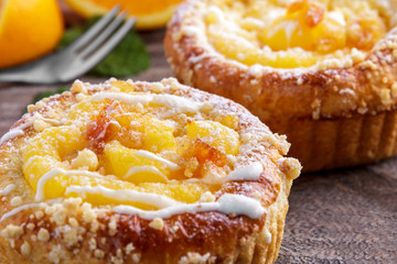 fresh sweet orange muffin cake