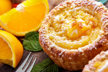 fresh sweet orange muffin cake
