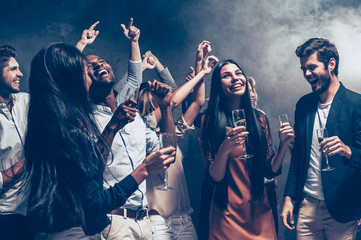 Fototapeta premium Enjoying cool party. 