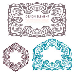 Abstract Ornate Elements For Design