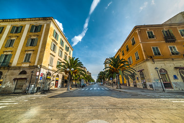 Obraz premium Via Roma in sassari