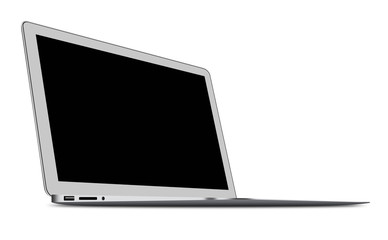 Slim Laptop isolated on white background