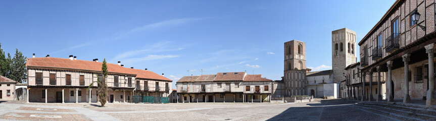 Plaza Mayor in Arevalo in Castilla-Leon region in Spain