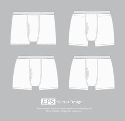 Simple White Underwear Set