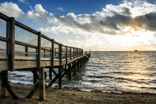 Wooden Jetty in Southend, Essex