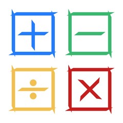 Math Symbols. Add. Sub stract. Multiply. Divide.