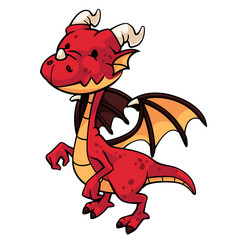 Fototapeta premium Red dragon
