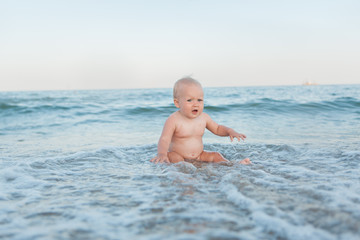 Little girl on the seaside