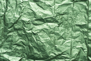 green creased metallic foil background texture