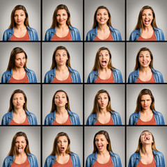 My sixteen diferent moods