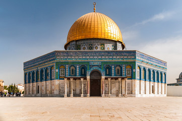 Naklejka premium dome of the rock, jerusalem