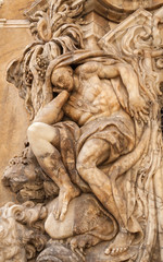 Sculpture on the front gate of Palacio del Marques de Dos Aguas Valencia