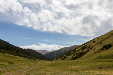 road in the mountain gorge