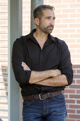 portrait of handsome man in his 40s