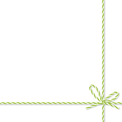 Background with bakers twine bow and ribbons