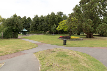 The town park in Alton, Hampshire, England