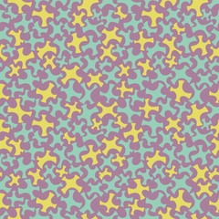 Seamless pattern abstract shapes. 抽象的な形のパターン