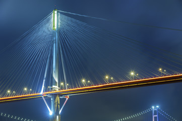 Fototapeta na wymiar Suspension Bridge in Hong Kong