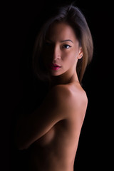 Fototapeta premium Closeup nudity in shadows