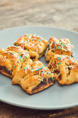 Buccellato - traditional Sicilian pastries stuffed with dried figs and raisins