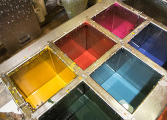 Liquid wax colors for candle handmade production.